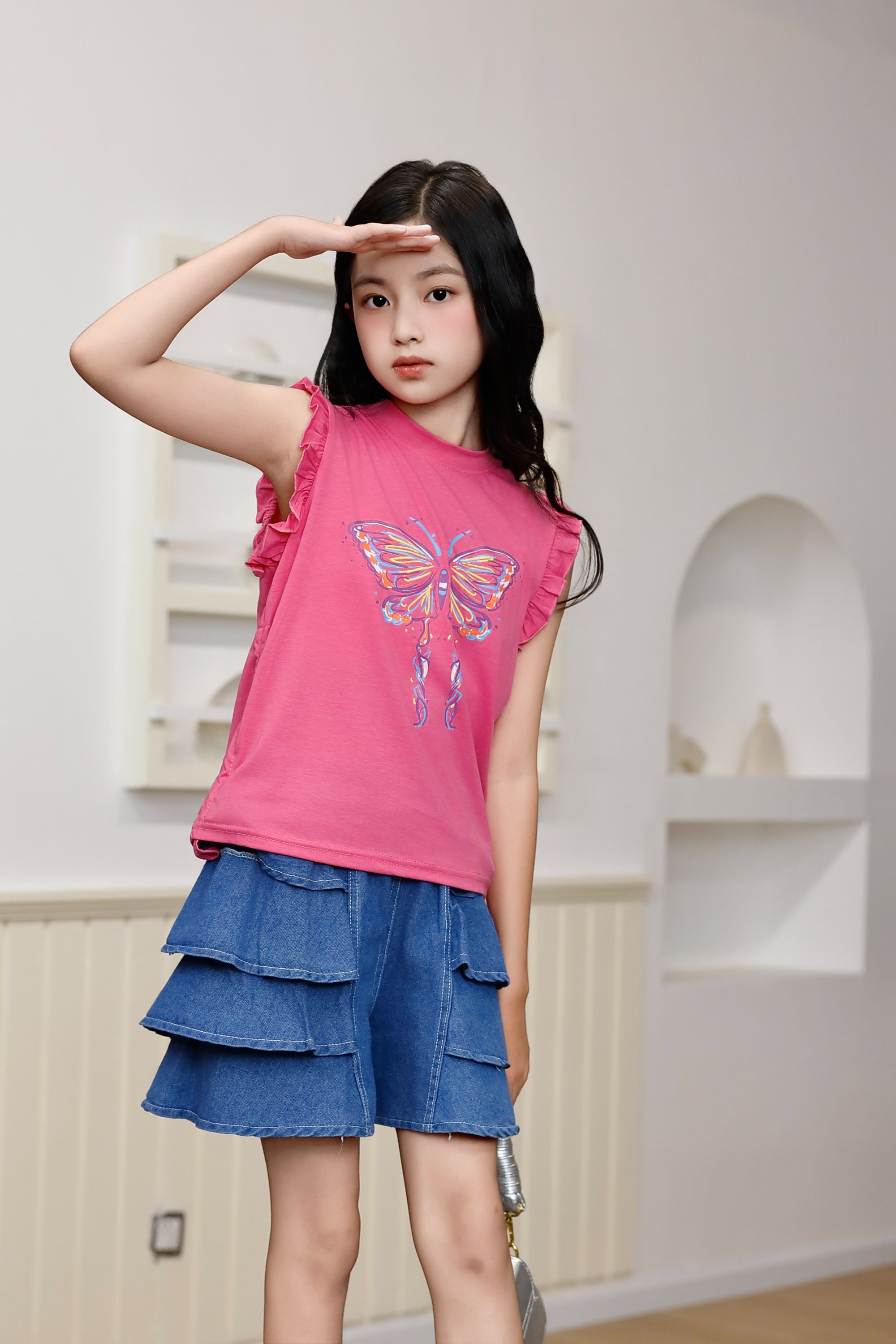 Children's Clothing New Fashion Summer Girl Kids Clothing Set 3