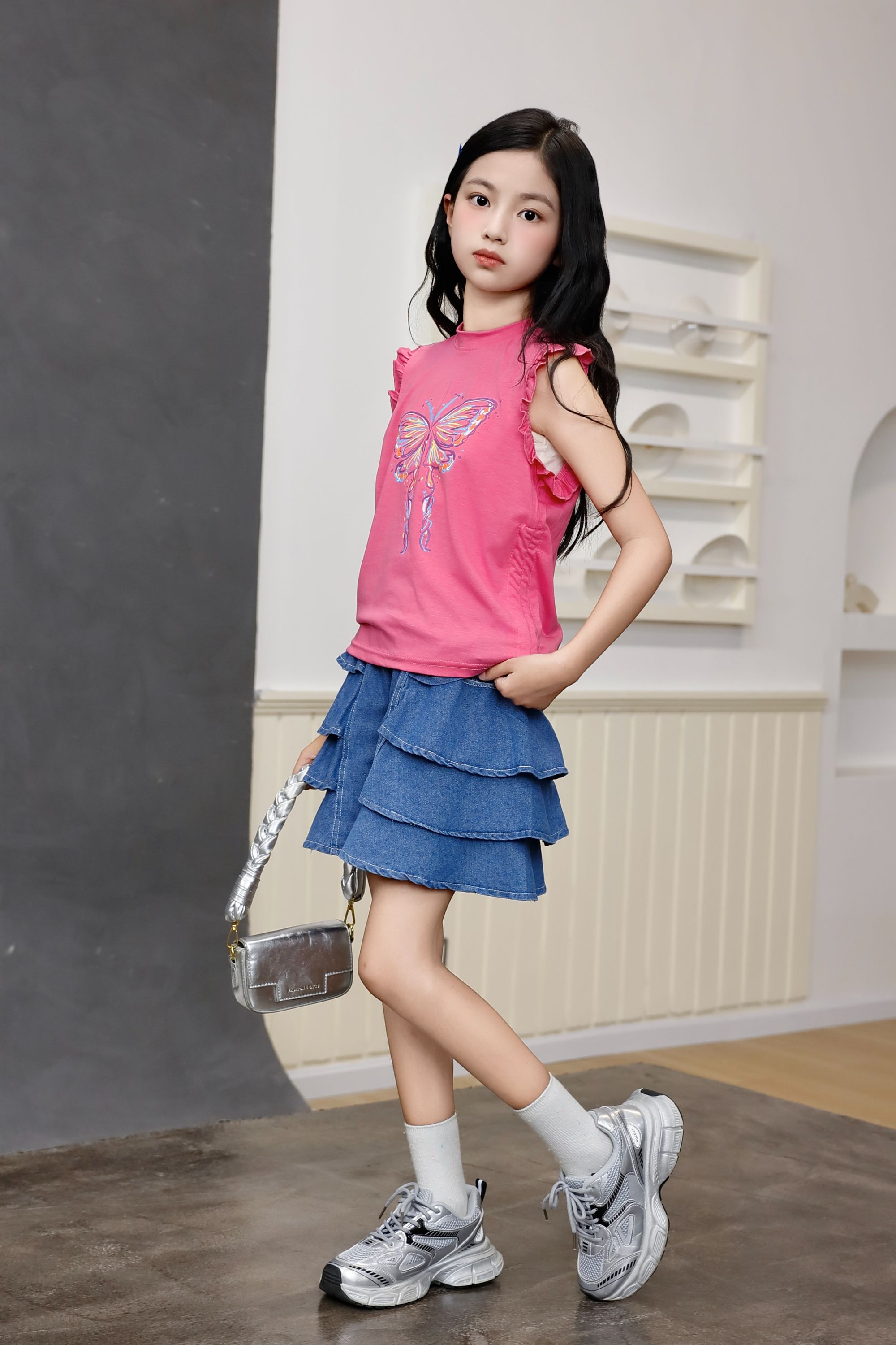 Children's Clothing New Fashion Summer Girl Kids Clothing Set 3