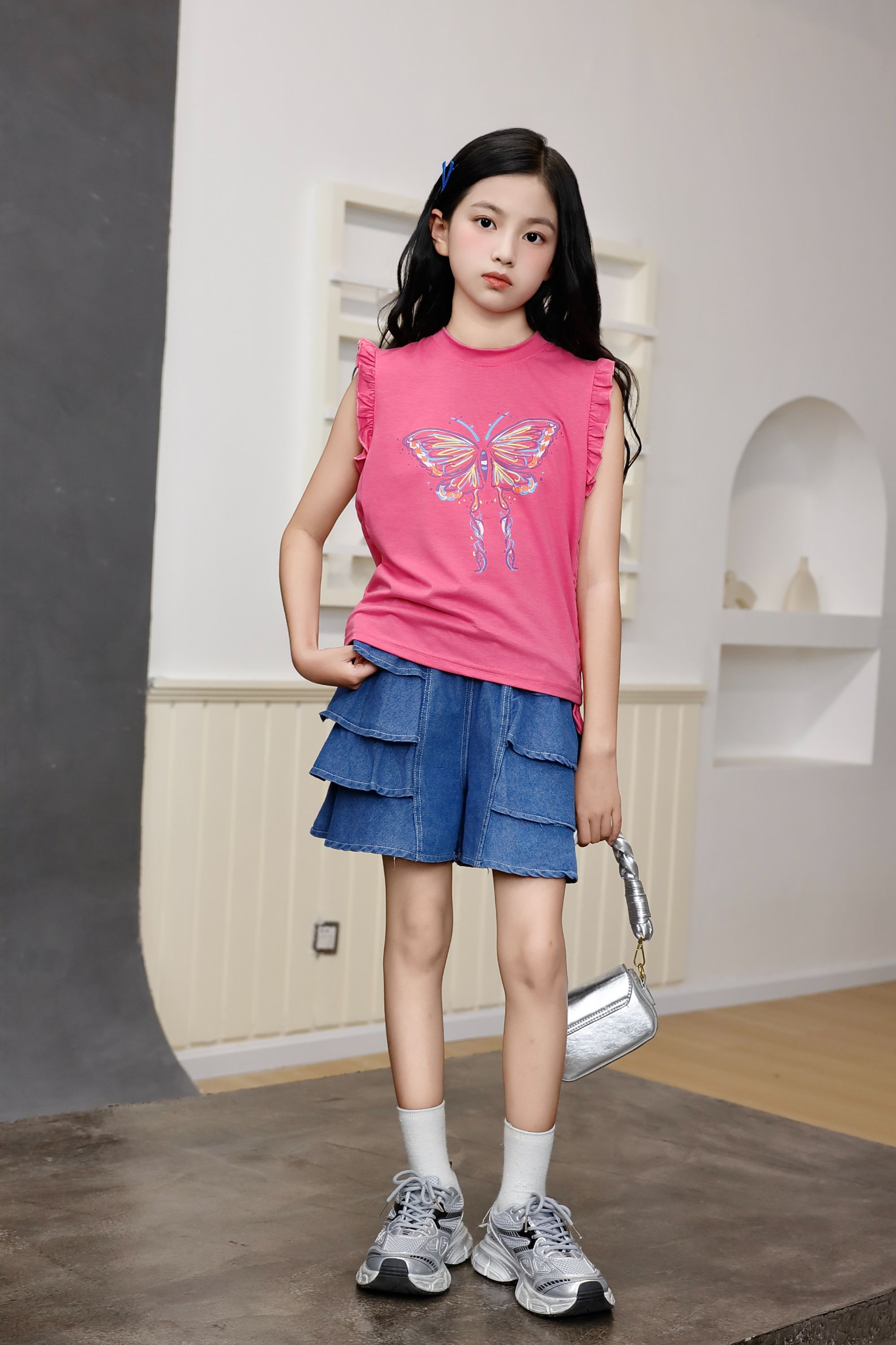 Children's Clothing New Fashion Summer Girl Kids Clothing Set 3