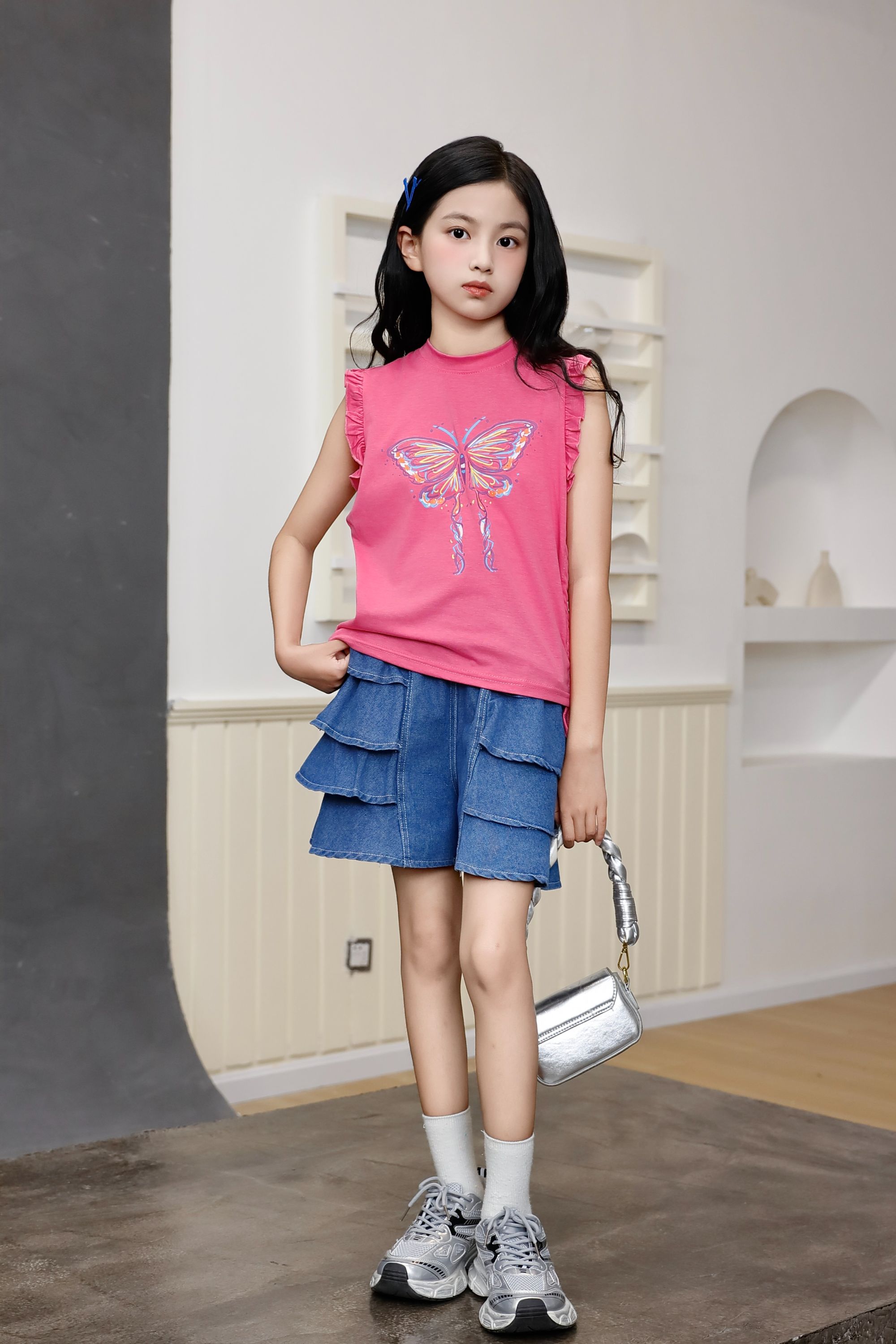 Children's Clothing New Fashion Summer Girl Kids Clothing Set 3