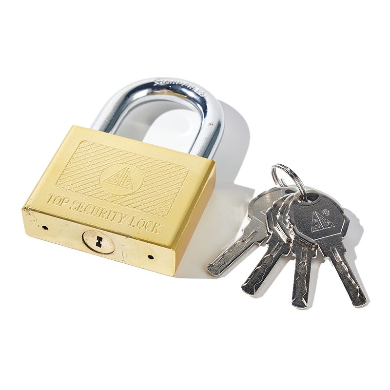 Wholesale Cheap Golden Iron Brass Padlocks With Keyed Alike Keys Master Key