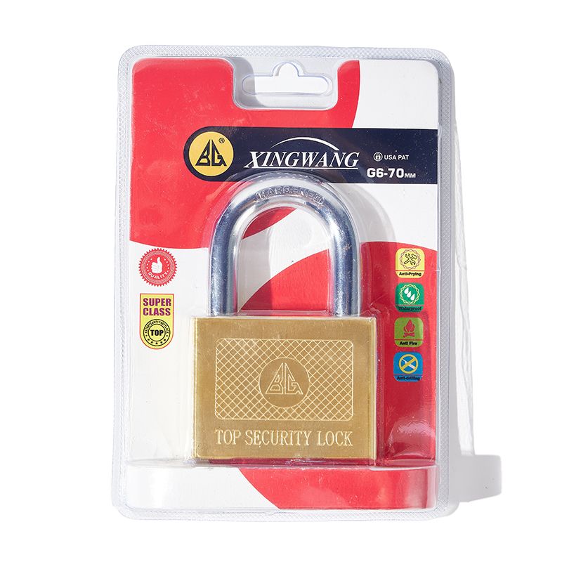 Wholesale Cheap Golden Iron Brass Padlocks With Keyed Alike Keys Master Key