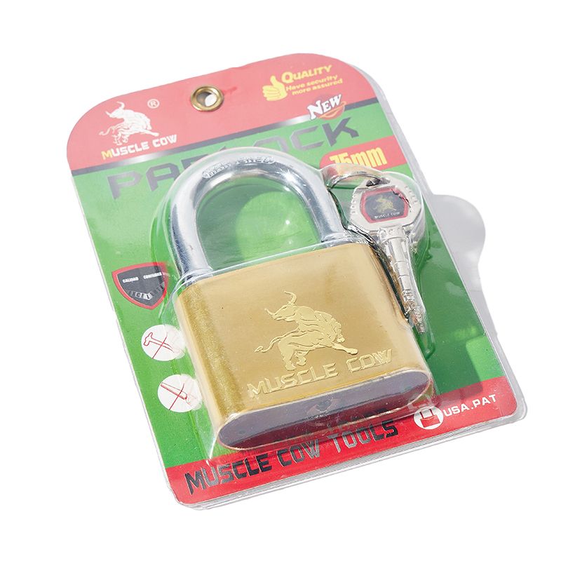 Anti Theft Brass Painted Security Lock Iron Padlock