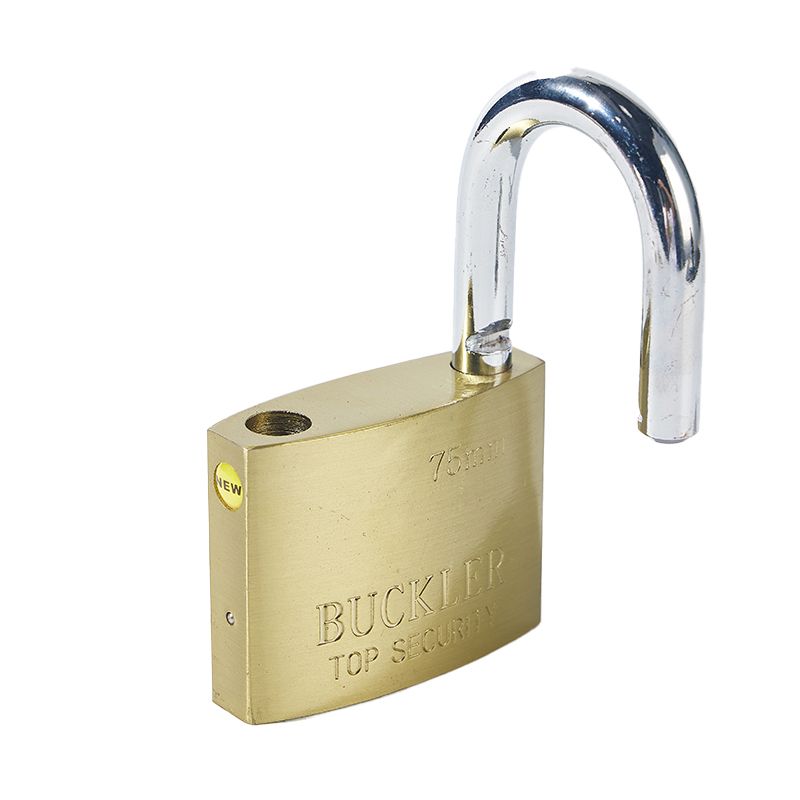 Short Shackle Top Security Solid Padlock Nickle Plated Steel Padlock With Keys