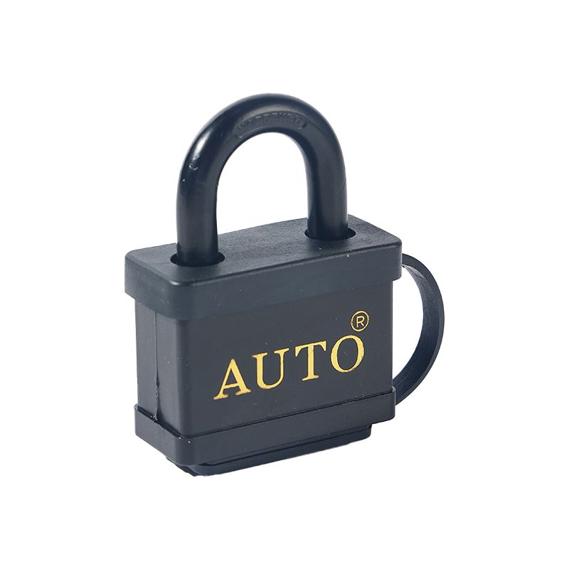 High Security Pvc Housing Waterproof Square Iron Padlock