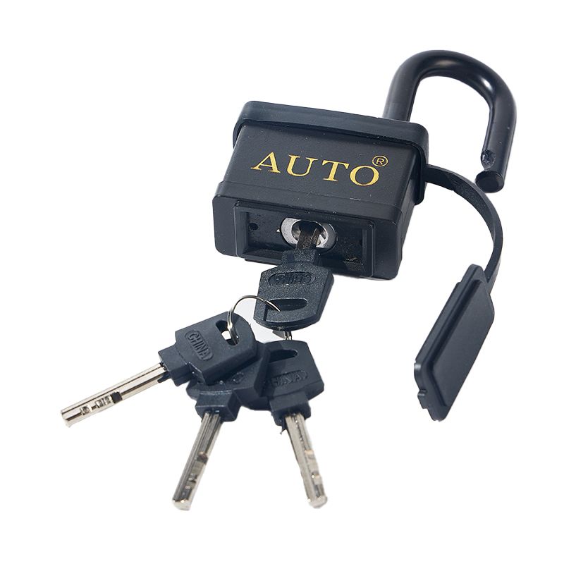 High Security Pvc Housing Waterproof Square Iron Padlock