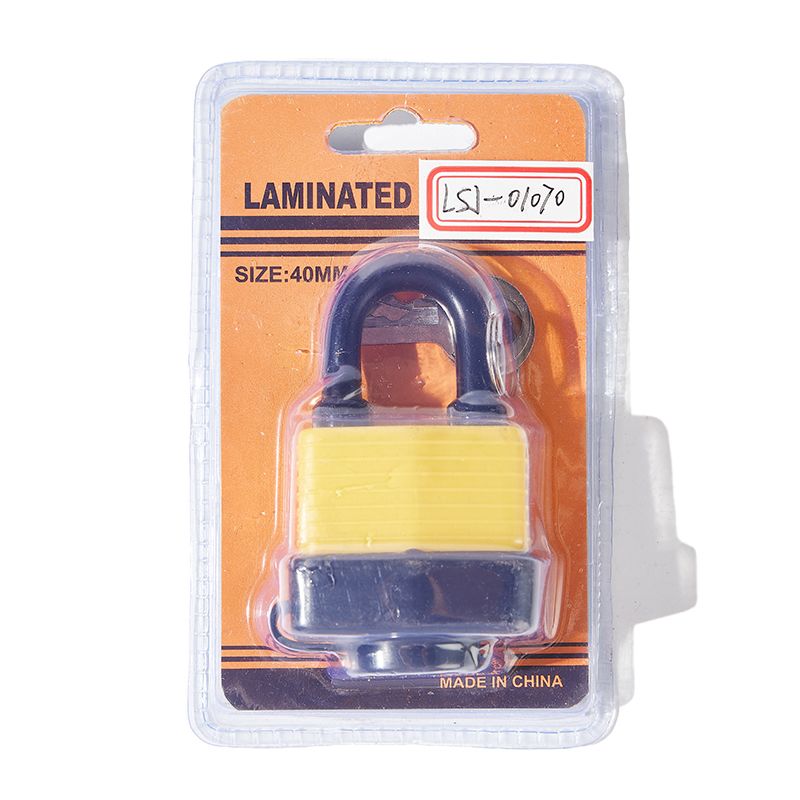 Heavy Duty Laminated Steel Waterproof Laminated Safety Dustproof Padlock With Plastic Cover