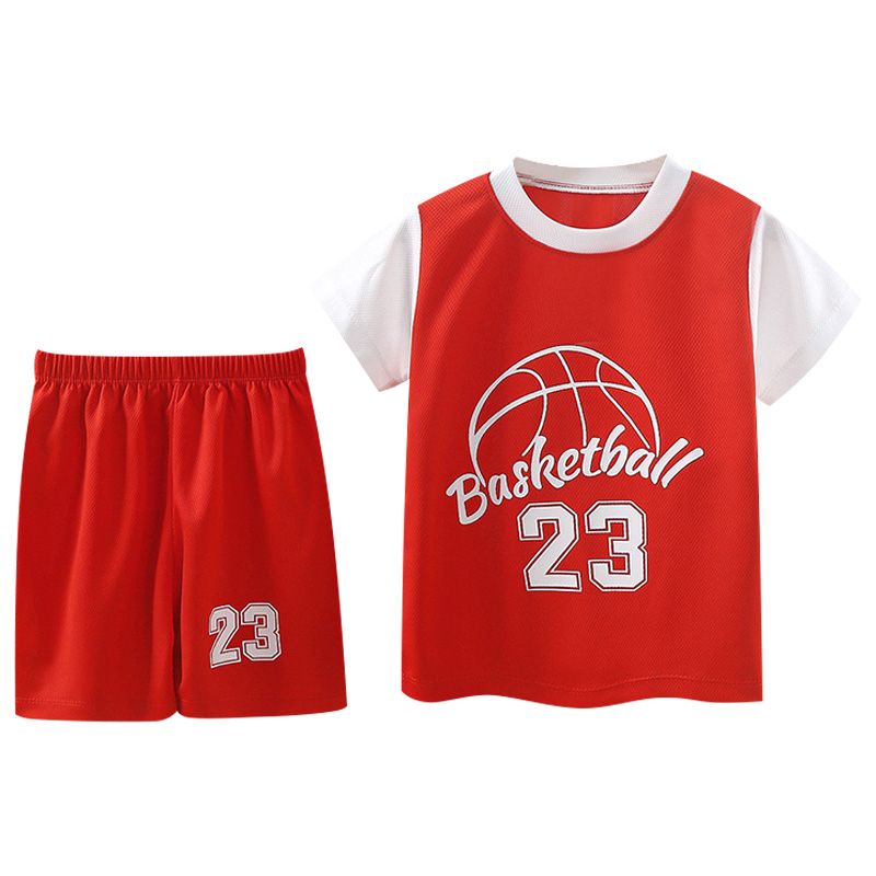 Casual Summer Kids Clothing Sets for Toddler Boys Top Short Outfits Casual Basketball clothes. Sports clothes