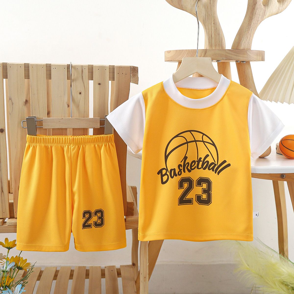 Casual Summer Kids Clothing Sets for Toddler Boys Top Short Outfits Casual Basketball clothes. Sports clothes