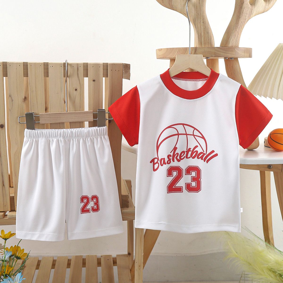 Casual Summer Kids Clothing Sets for Toddler Boys Top Short Outfits Casual Basketball clothes. Sports clothes