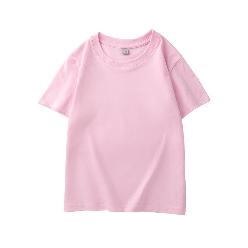 Unisex Kids' Basic Cotton T-Shirts - Summer Short Sleeve Plain Tees for Boys and Girls, Assorted Colors