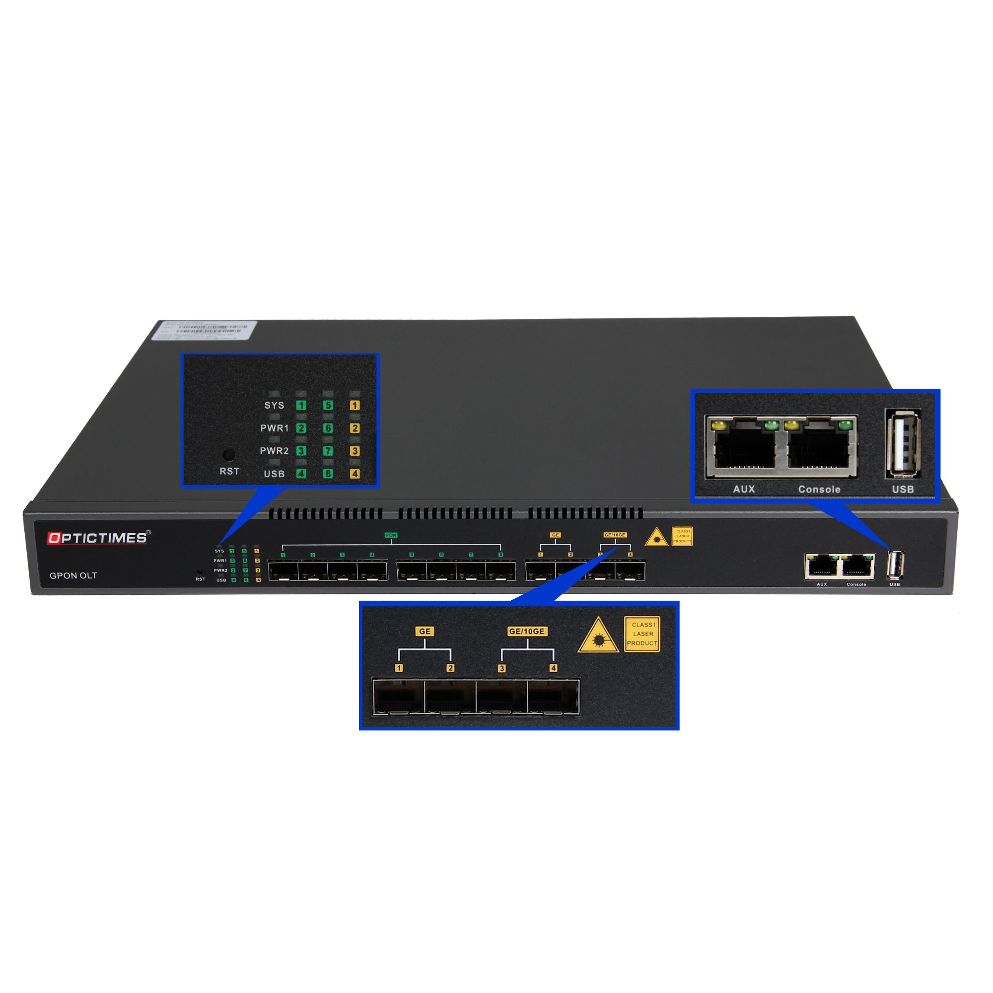 High Speed Factory Price LT-RE8608 Model FTTH Equipment Optical Line Terminal GPON EPON OLT with Dual Power Supply