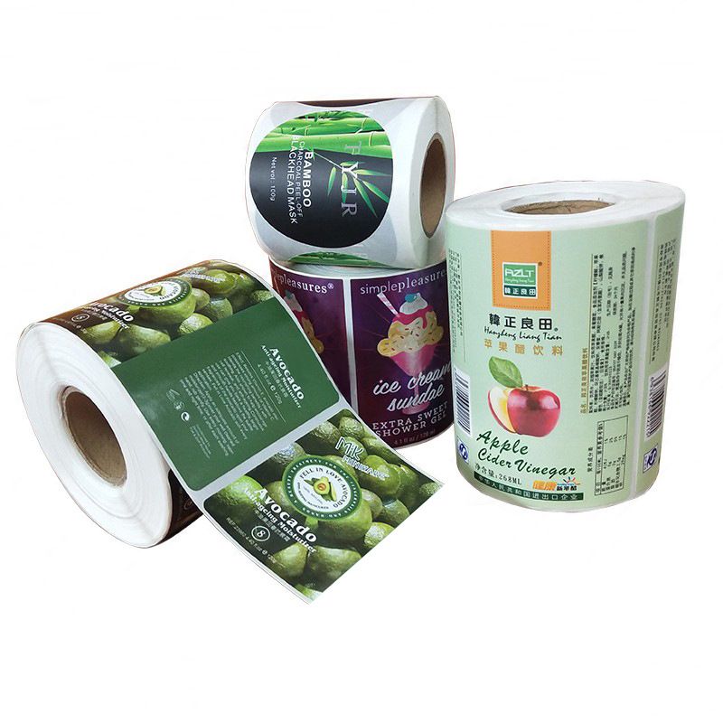 Customized Colorful PP Vinyl Printing Products Bottles Labels Cosmetic Shampoo Sticker Labels