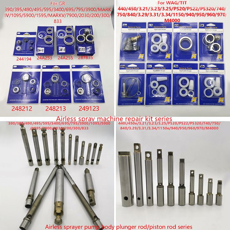 Airless sprayer pump body repair kit airless paint sprayer 390 395 490 495 595 for GRC 3400 244194