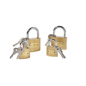 63mm Brass Color Imitated Painting High Quality Door Computer Key Iron Padlock