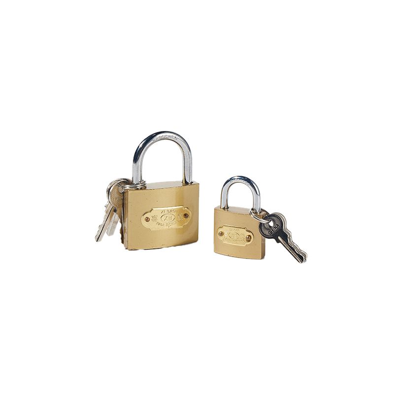 63mm Brass Color Imitated Painting High Quality Door Computer Key Iron Padlock