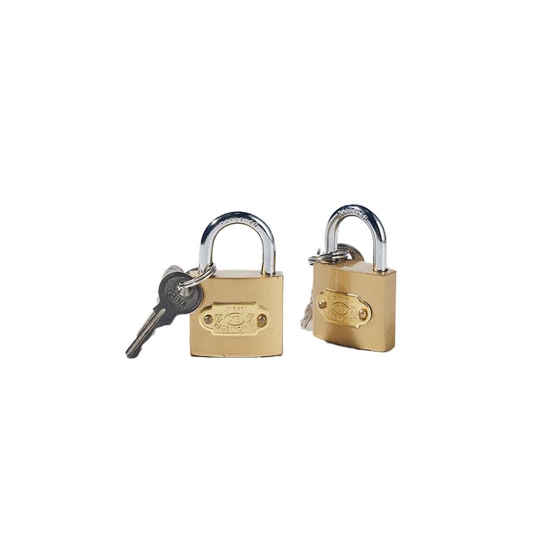 63mm Brass Color Imitated Painting High Quality Door Computer Key Iron Padlock