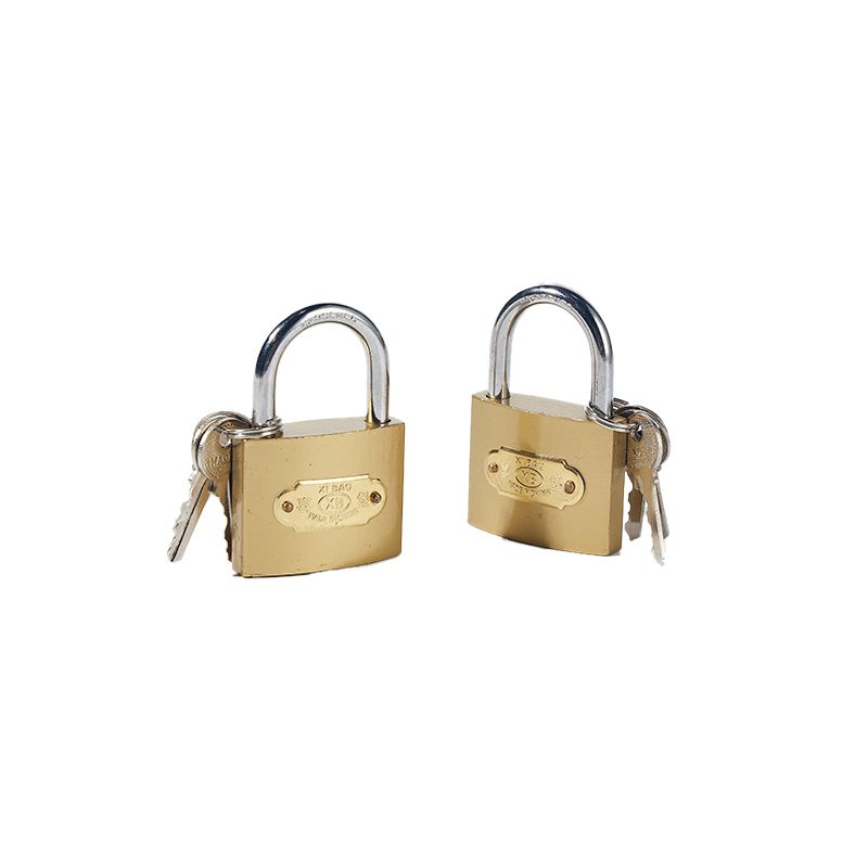 63mm Brass Color Imitated Painting High Quality Door Computer Key Iron Padlock