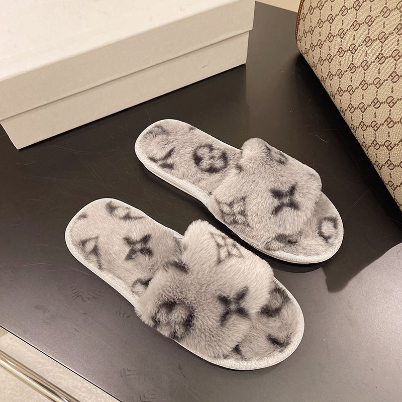 Practical Hot Sale customizable sliders fashion slippers for women plush furry indoor slippers 2024 With fast shipments