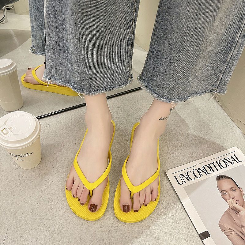 Fashion Summer Rubber Sandals Flip Flops Women Slippers Ladies Shoes Indoor Outdoor Flip-Flops Beach Flat Slides