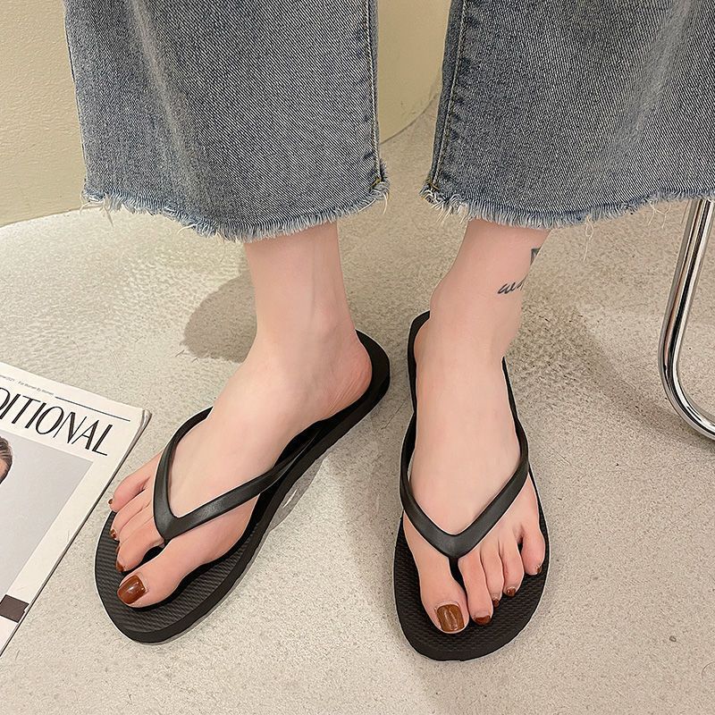 Fashion Summer Rubber Sandals Flip Flops Women Slippers Ladies Shoes Indoor Outdoor Flip-Flops Beach Flat Slides