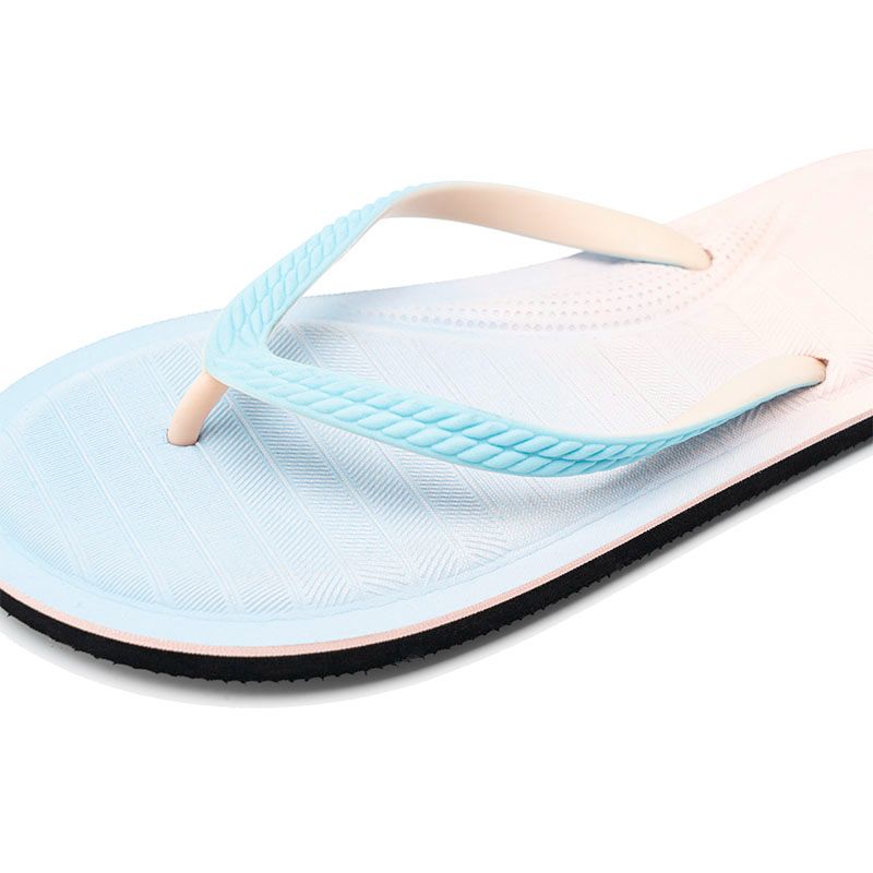 2024 new fashion gradient women flip flops custom eva flip flop outdoor chanclas