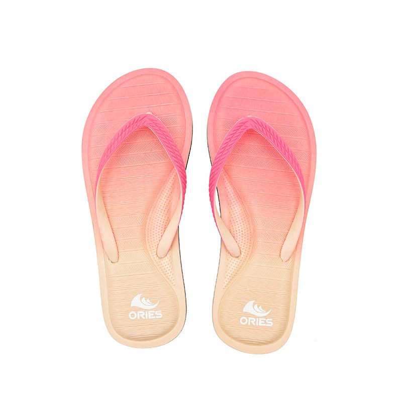 2024 new fashion gradient women flip flops custom eva flip flop outdoor chanclas