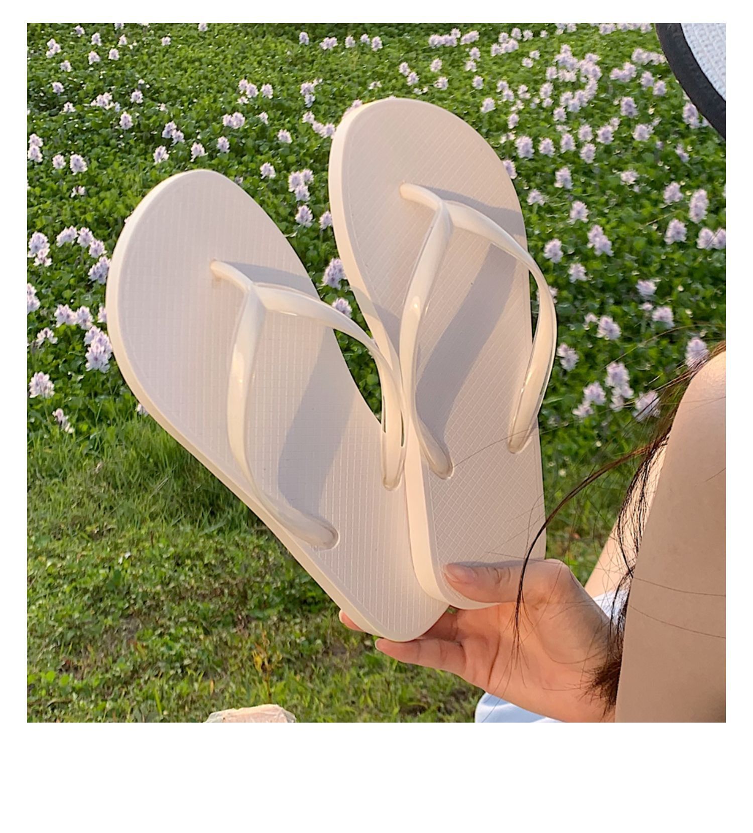 Delivery Fast Summer Slip on Beach Thong Soft Comfortable PVC Flip Flops Summer Beach Flip-Flops For Women