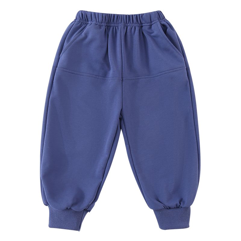 Children's sports pants, spring and autumn styles, men's and women's casual leg binding, threaded pants, sanitary pants