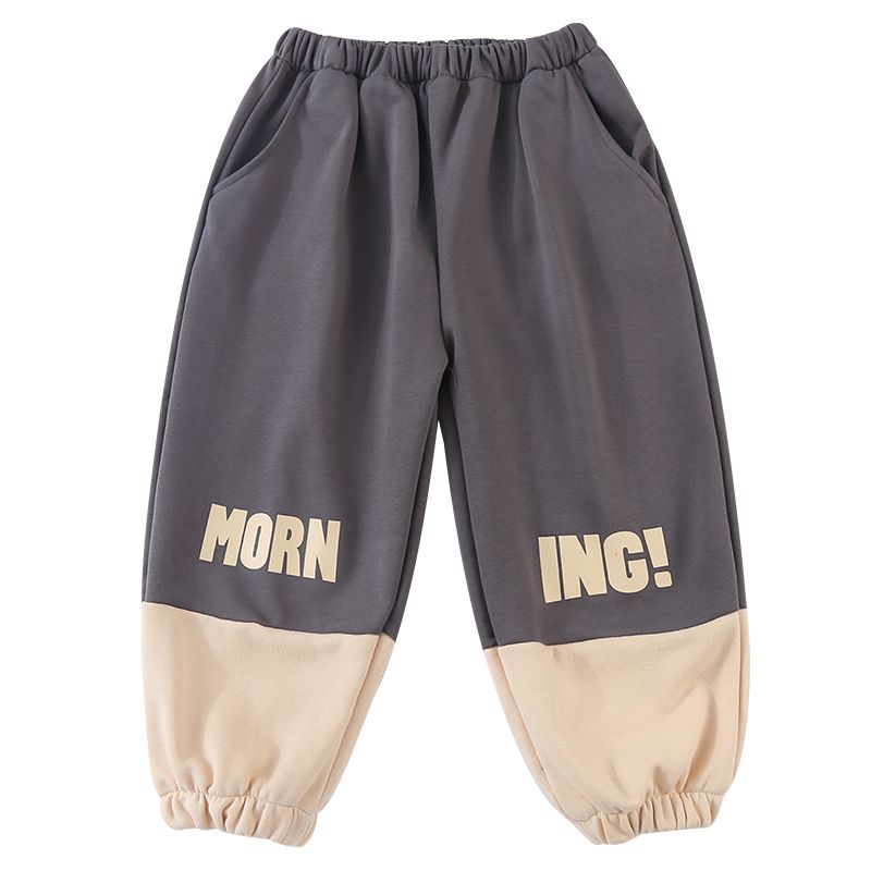 New children's sports pants for spring and autumn, casual lantern pants for boys and girls, spring clothing