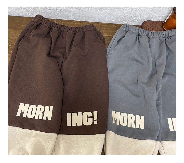 New children's sports pants for spring and autumn, casual lantern pants for boys and girls, spring clothing