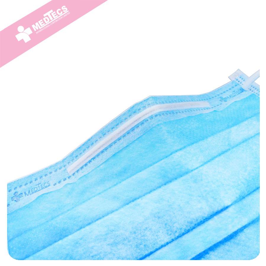 Taiwan Medtecs Disposable With Logo Surgical Blue Black Medical Face Mask