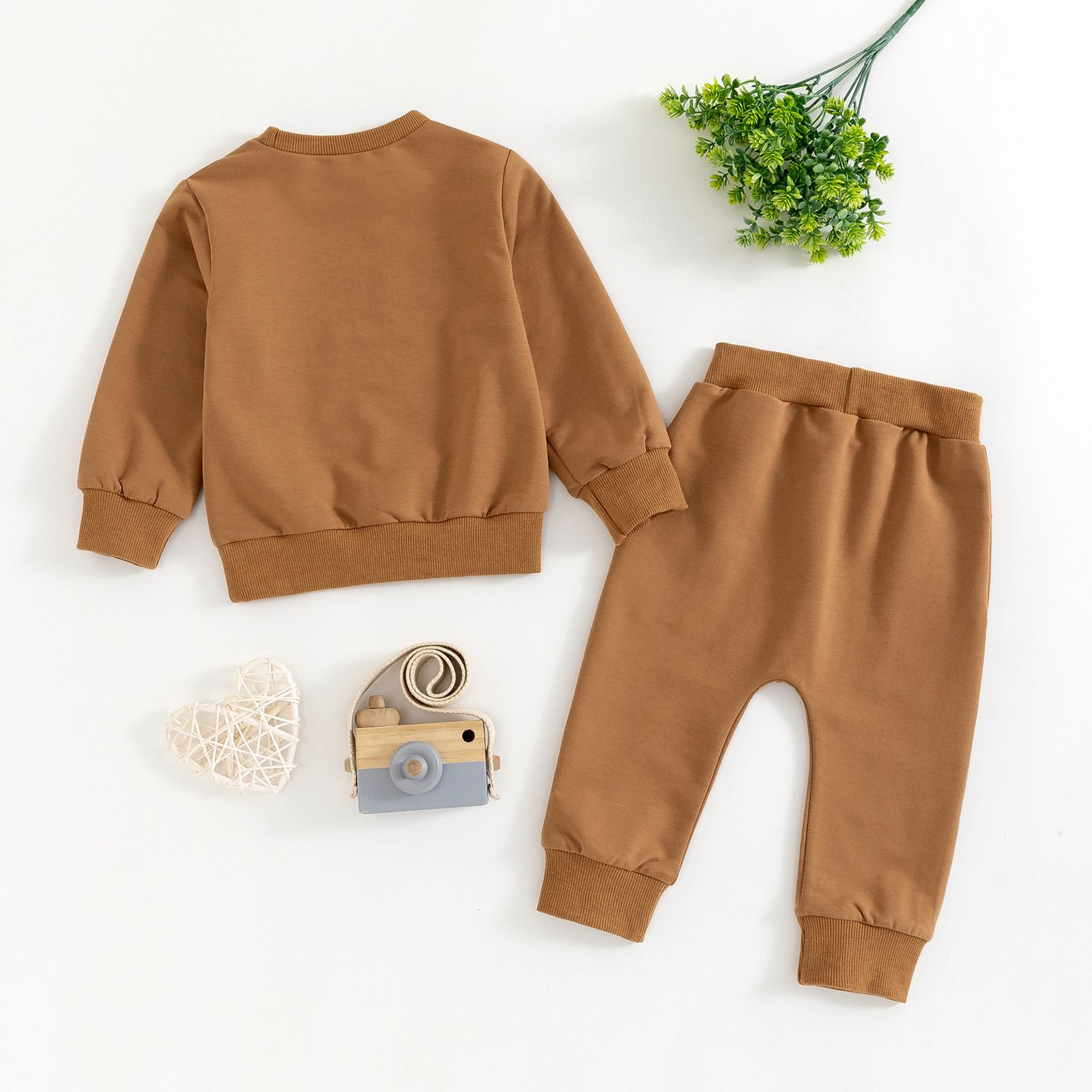 Toddler Fall Sweatshirt and Jogger Set - Cozy Long-Sleeve Halloween Outfit for Boys and Girls, Perfect for Autumn