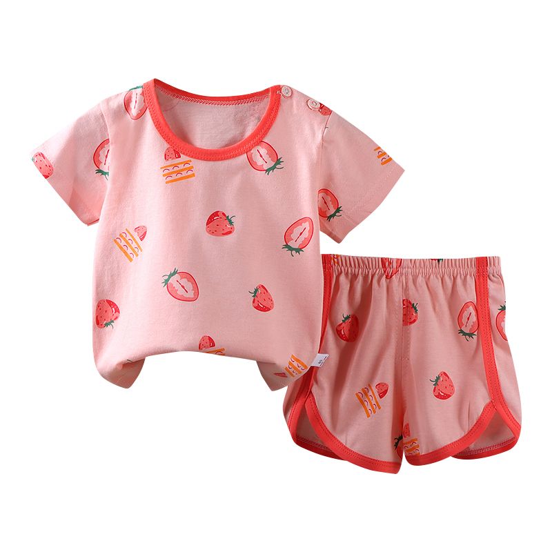 Casual Animal Print Baby Clothing Set for Toddler Boys Soft Fabric Top and Shorts Outfits for Spring and Autumn Seasons