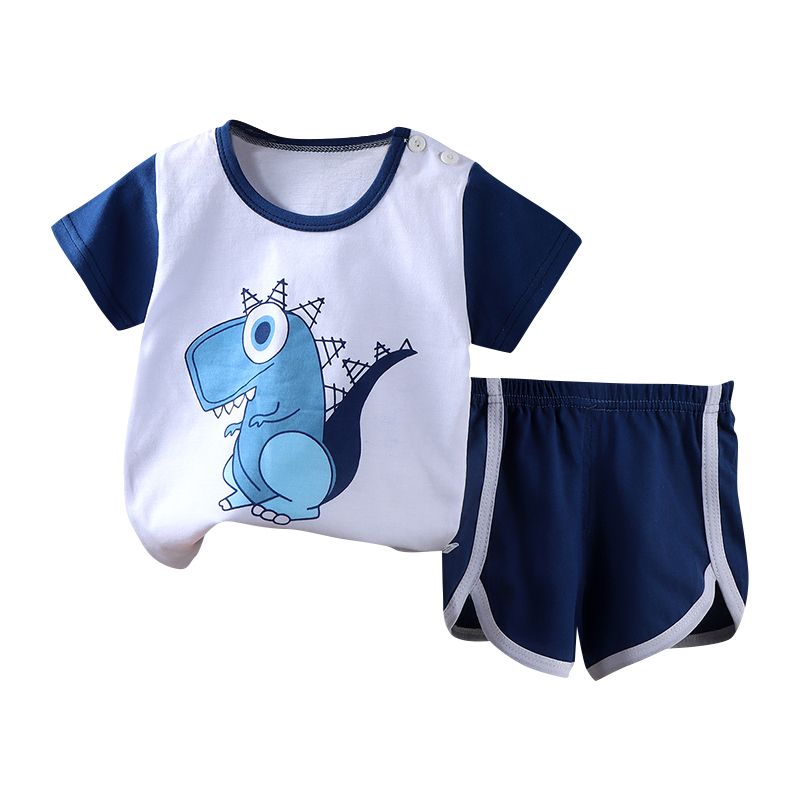 Animal matter Baby Clothing Set for Toddler Boys Soft Fabric Top and Shorts Outfits for summer Seasons