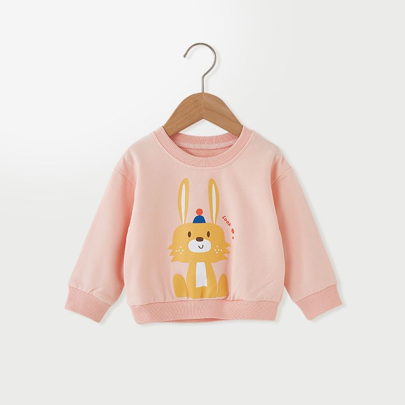 Unisex Children's Cartoon Animal Print Sweatshirt - Soft and colorful long sleeve pullover perfect for autumn and winter