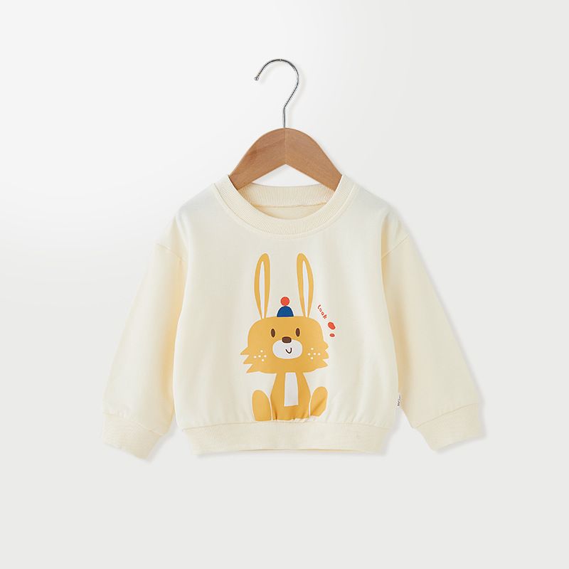 Unisex Children's Cartoon Animal Print Sweatshirt - Soft and colorful long sleeve pullover perfect for autumn and winter