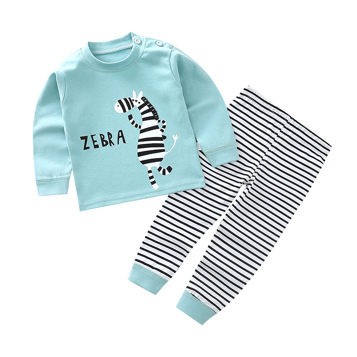 Wholesale price children clothing long sleeve Sleepwear kids cotton pajamas boys and girls underwear