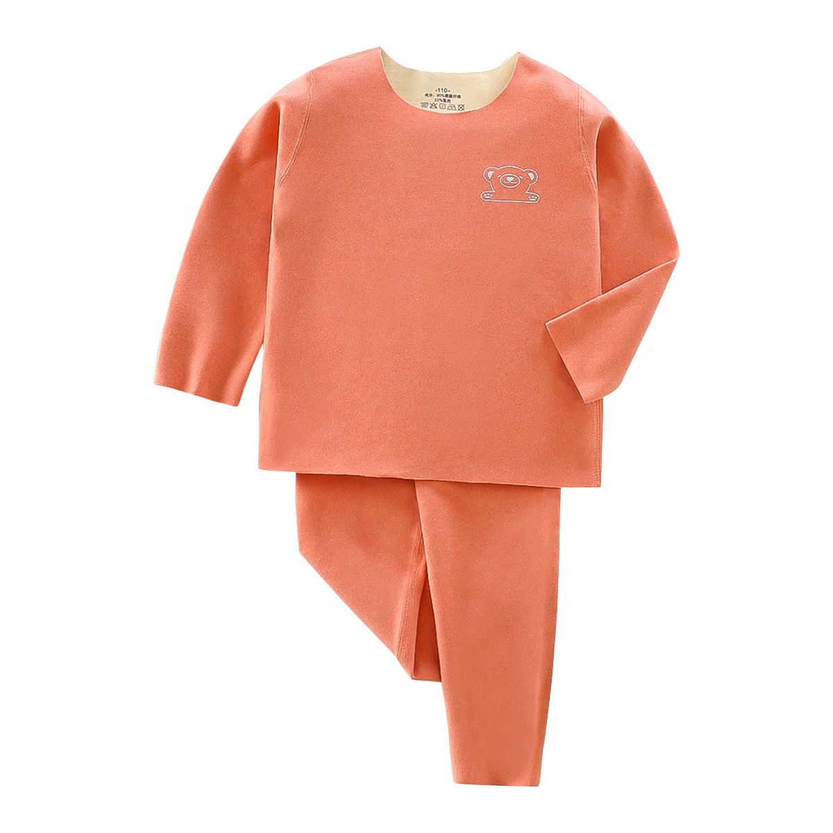 Wholesale price children Solid color loungewear long sleeve Sleepwear kids cartoon housew boys and girls underwear winter pajama