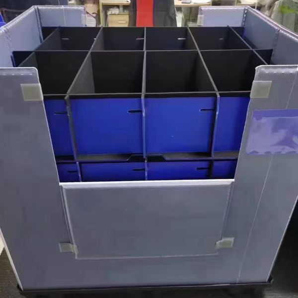 Folding honeycomb floor cover turnover box