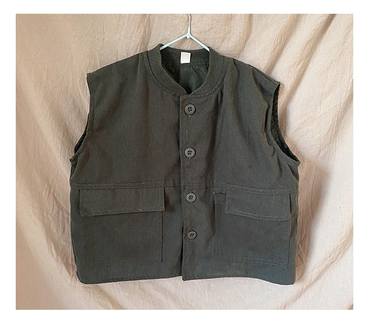 Children's workwear, vest, men's clothing, new spring and autumn season, girls' vest, baby jacket for wearing outside