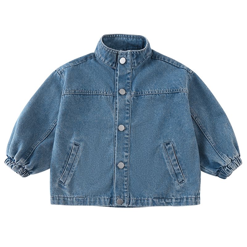 Children's denim jacket, boys' spring clothing, girls' jacket, 2024 new spring and autumn loose denim jacket, baby top