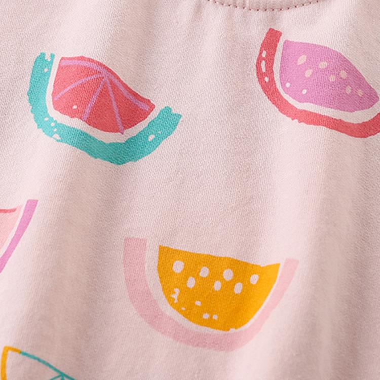 Spring New Girls' Fruit Print Sweatshirt -Kids Soft Cotton Long-Sleeve Pullover for girl - Casual and Colorful Toddler Top