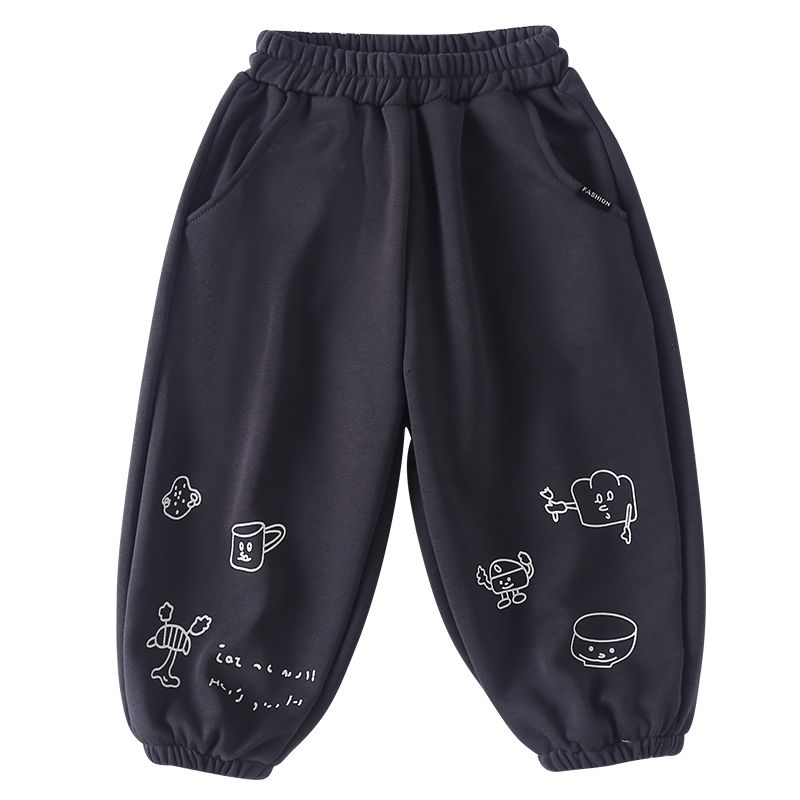 Children's sports pants, girls' casual pants, boys' autumn clothing, new spring and autumn loose fit sanitary pants, baby pants