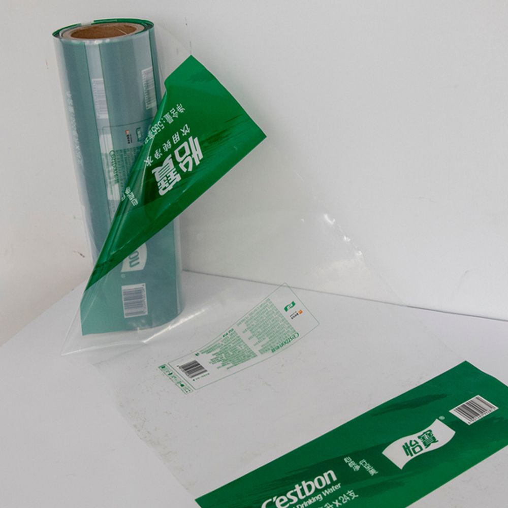 Custom Manufacturer PE Wrap Film Clear Shrink Wrap Plastic Film Roll For Water Sachet 500ml