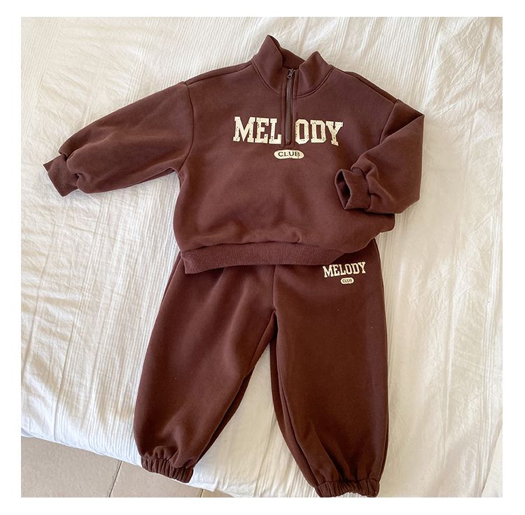 Children's autumn sports suit, boys' and girls' hoodies and pants, 2024 new spring and autumn casual baby clothes