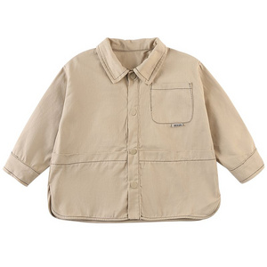 Children's workwear jacket new spring and autumn boys' jacket Korean version loose girls' autumn baby top