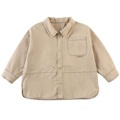 Children's workwear jacket new spring and autumn boys' jacket Korean version loose girls' autumn baby top