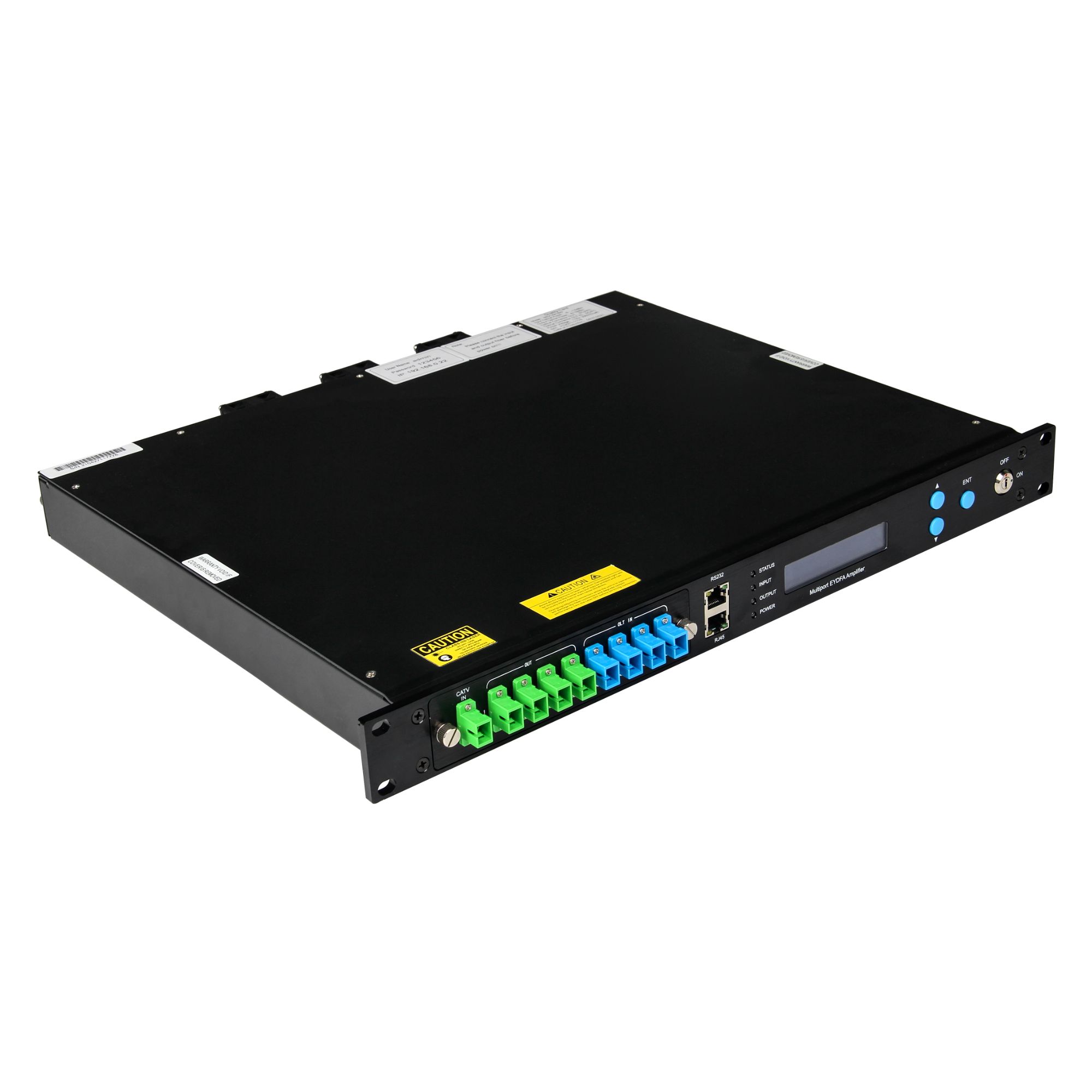 Low Price High Performance FTTH Gpon CATV Erbium Doped 1550nm EDFA Amplifier Multi Ports With WDM