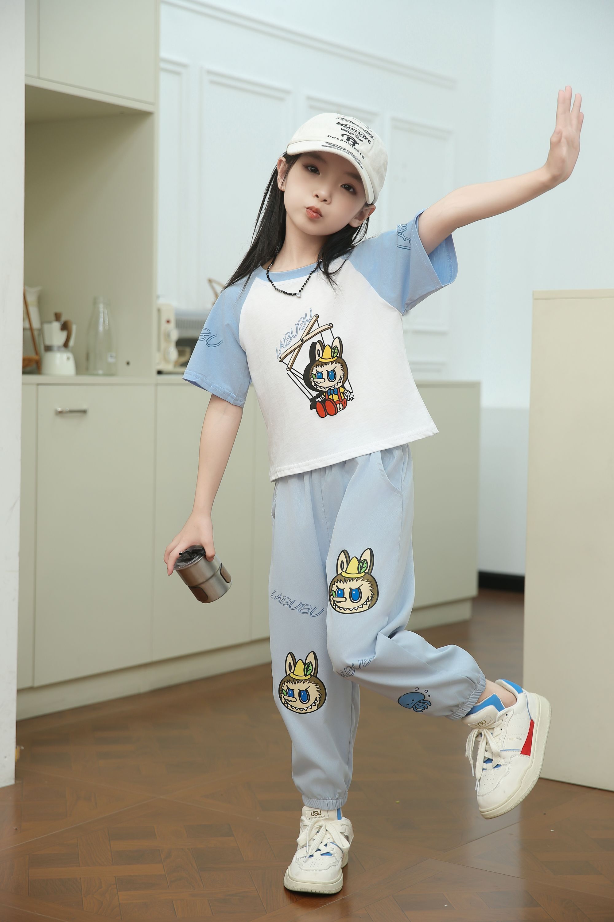 Children's Clothing New Fashion Summer Girl Kids Clothing Two sets 13